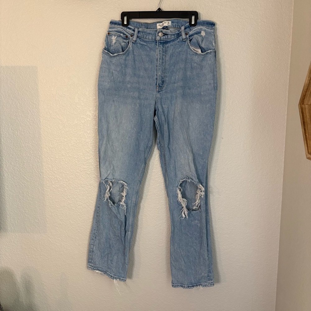 Abercrombie & Fitch Curve Love The 90s Straight Ultra High Rise 14